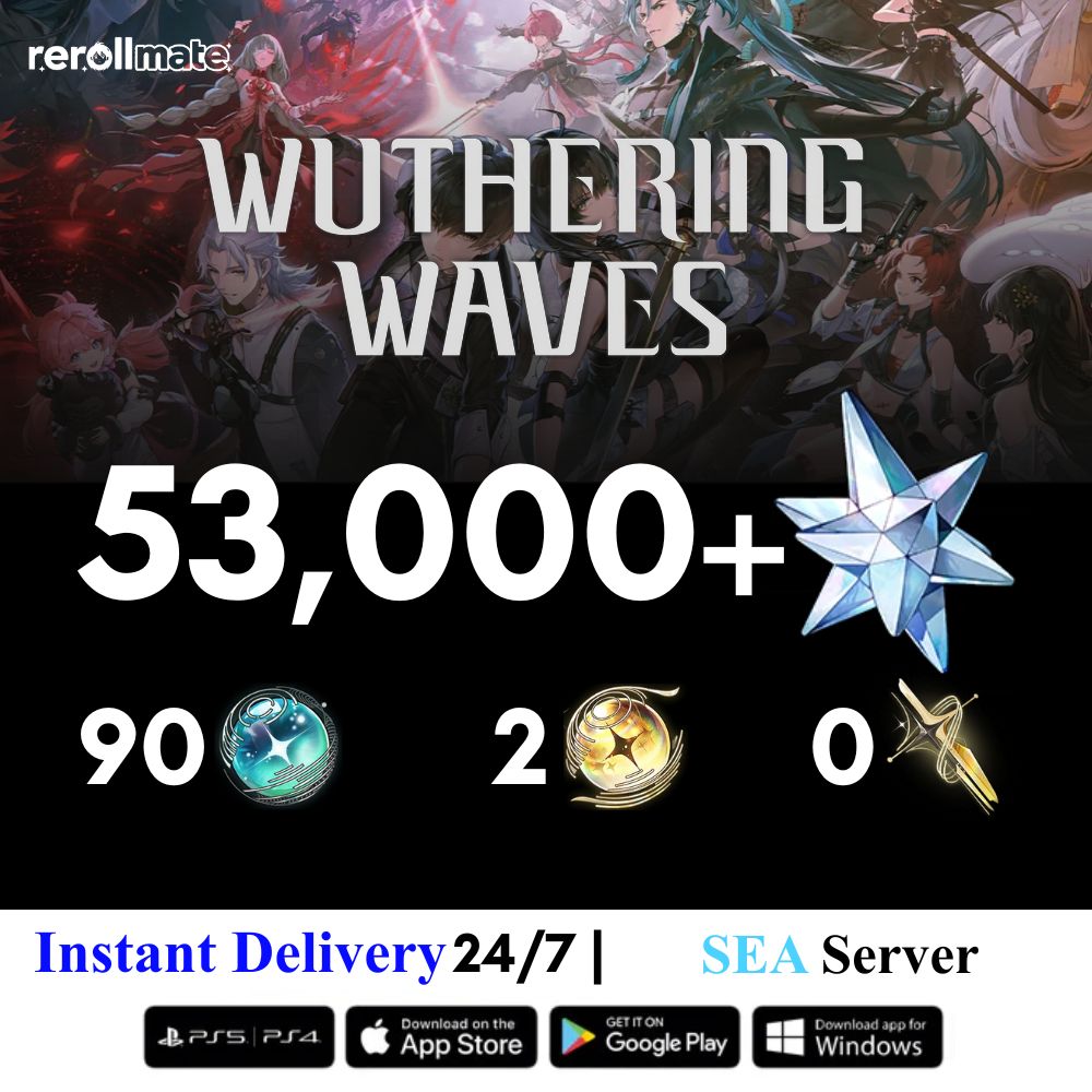 Wuthering Waves Reroll Account With Gems ( SEA Server )