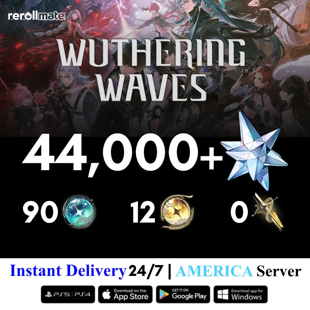 Wuthering Waves Reroll Account With Gems ( America Server )