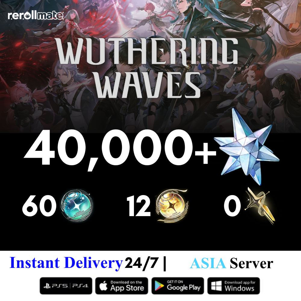 Wuthering Waves Reroll Account With Gems ( Asia Server )