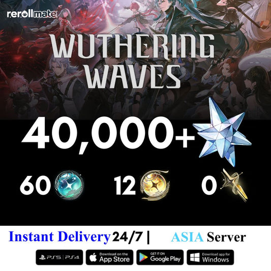 Wuthering Waves Reroll Account With Gems ( Asia Server )