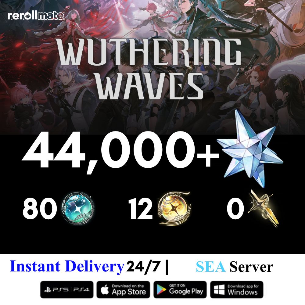 Wuthering Waves Reroll Account With Gems ( SEA Server )
